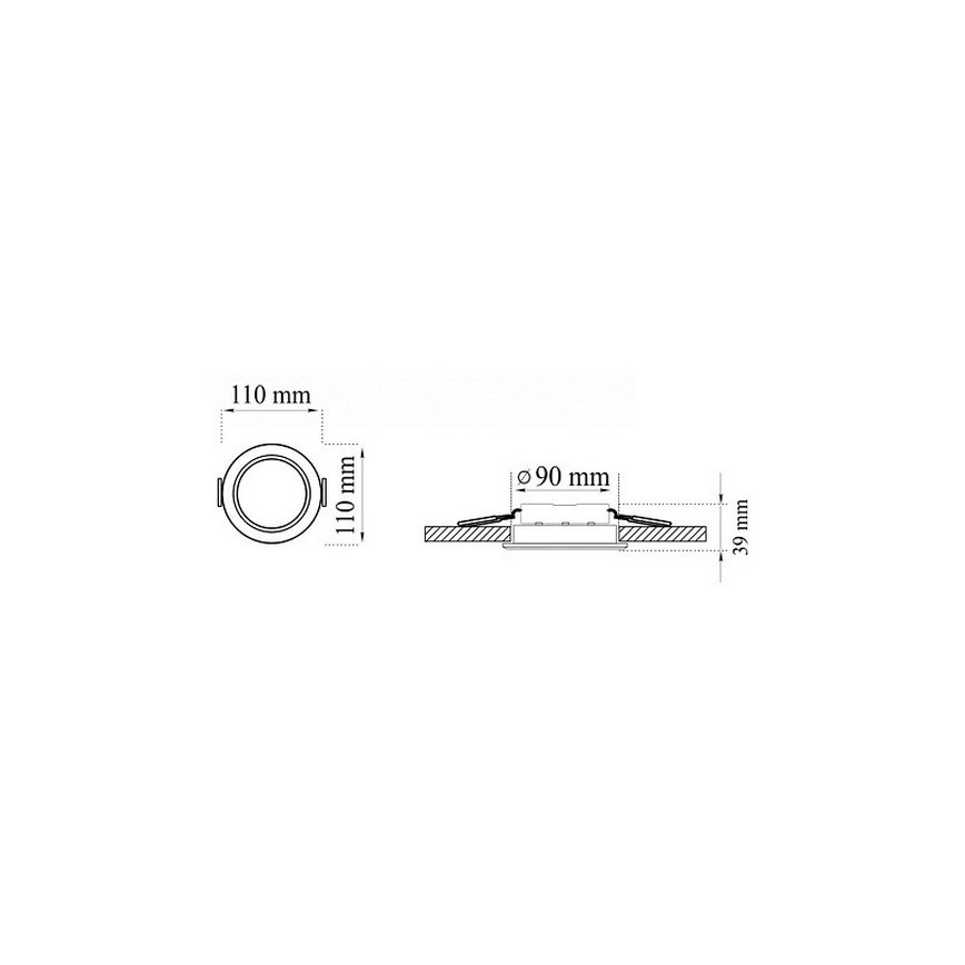К-кт 3бр. LED Лунички за окачен таван на баня MIRO LED/6W/230V IP44