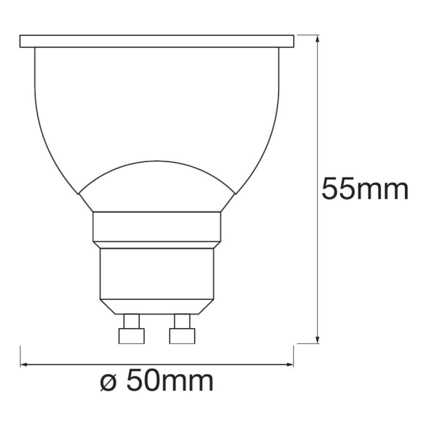 К-кт 3бр. LED RGBW Димируема крушка SMART+ GU10/4,9W/230V 2700K-6500K Wi-Fi Wi-Fi - Ledvance