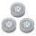 К-кт 3бр. LED сензорни лампи за ориентация 1xLED/2W/4,5V сребристи