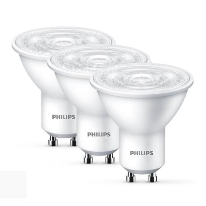 К-кт 3бр. LED крушко Philips GU10/4,7W/230V 2700K