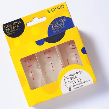 К-кт 3бр. резервни крушки FIGURINE E10/20V/0,1A бели Произведени в Европа