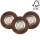 К-кт 3x LED Лампа за окачен таван VITAR 1xGU10/5W/230V CRI 90 бук – FSC сертифицирано