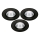 К-кт 3x LED Лампа за вграждане в баня LED/5,5W/230V 2700K IP65 черен