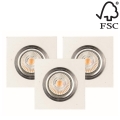 К-кт 3x LED Лампа за окачен таван VITAR 1xGU10/5W/230V бетон - FSC сертифицирано