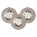 К-кт 3x LED Лампа за окачен таван VITAR 1xGU10/5W/230V бетон – FSC сертифицирано