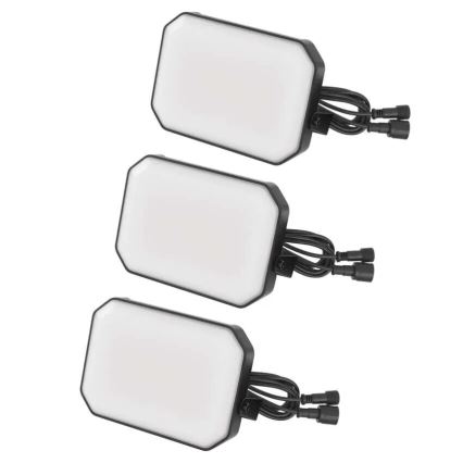 К-кт 3x LED RGBIC Димируема екстериорна прожектор GoSmart LED/14W/230V 3000-6500K IP65 Wi-Fi Tuya