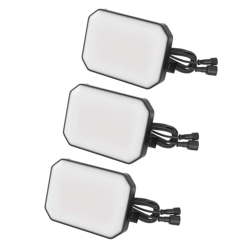 К-кт 3x LED RGBIC Димируема екстериорна прожектор GoSmart LED/14W/230V 3000-6500K IP65 Wi-Fi Tuya