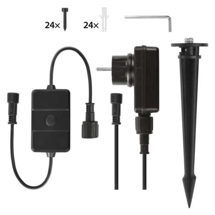 К-кт 3x LED RGBIC Димируема екстериорна прожектор GoSmart LED/14W/230V 3000-6500K IP65 Wi-Fi Tuya