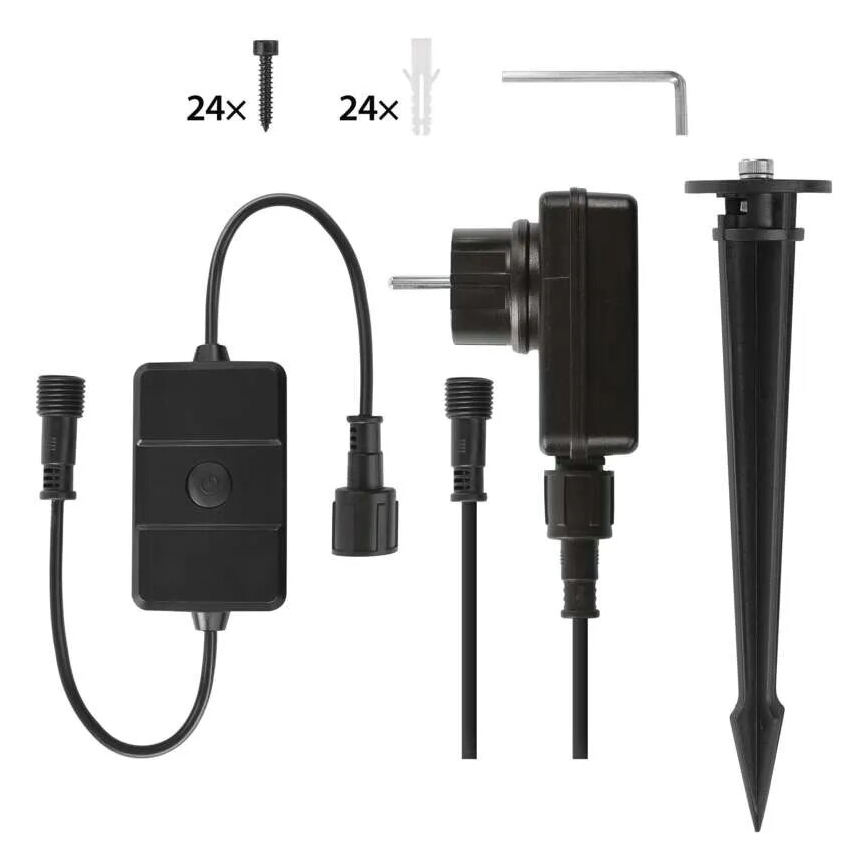 К-кт 3x LED RGBIC Димируема екстериорна прожектор GoSmart LED/14W/230V 3000-6500K IP65 Wi-Fi Tuya