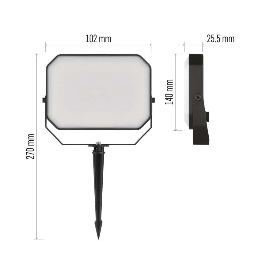 К-кт 3x LED RGBIC Димируема екстериорна прожектор GoSmart LED/14W/230V 3000-6500K IP65 Wi-Fi Tuya