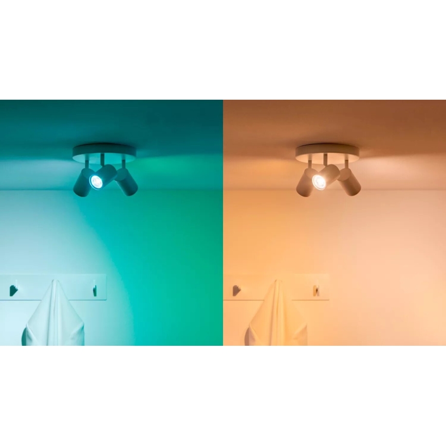 К-кт 3x LED RGBW Димируема крушка PAR16 GU10/4,7W/230V 2200-6500K Wi-Fi - WiZ
