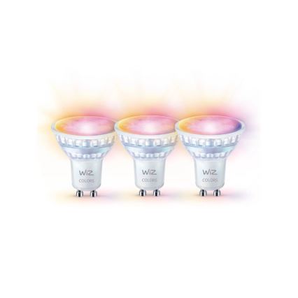 К-кт 3x LED RGBW Димируема крушка PAR16 GU10/4,7W/230V 2200-6500K Wi-Fi - WiZ