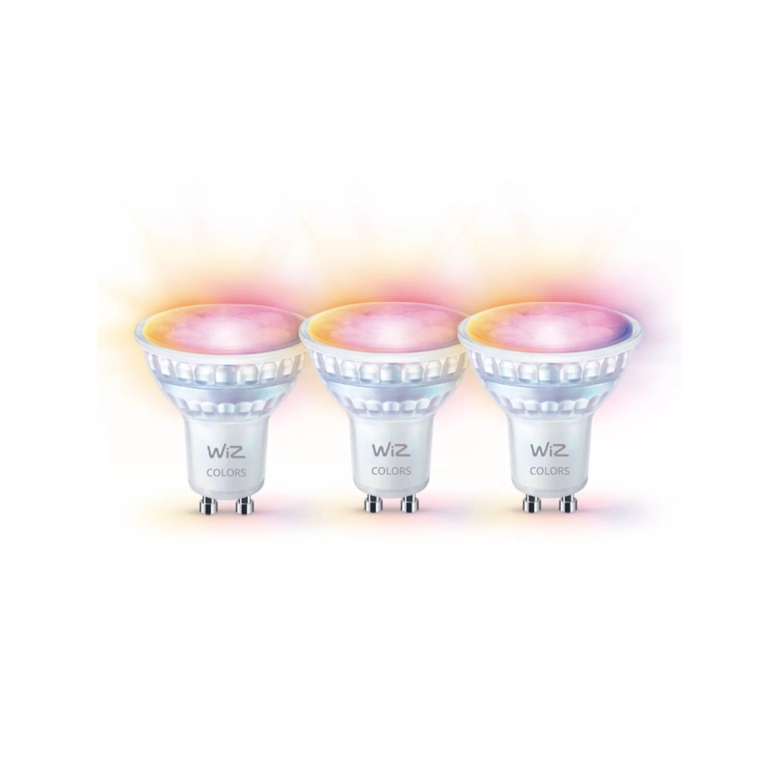 К-кт 3x LED RGBW Димируема крушка PAR16 GU10/4,7W/230V 2200-6500K Wi-Fi - WiZ