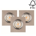 К-кт 3x LED Suspended лампа VITAR 1xGU10/5W/230V бетон - FSC сертифицирано