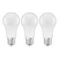 К-кт 3x LED Крушка A60 E27/10W/230V 2700K