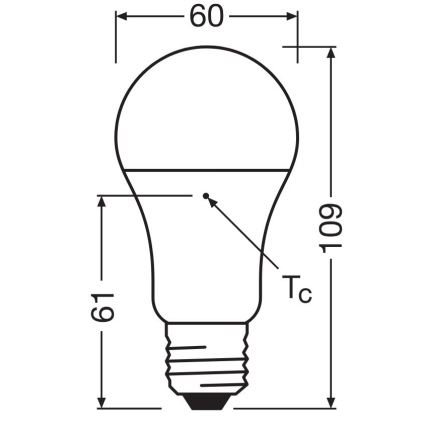 К-кт 3x LED Крушка A60 E27/10W/230V 4000K