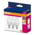 К-кт 3x LED Крушка B38 E14/4,9W/230V 3000K - Osram