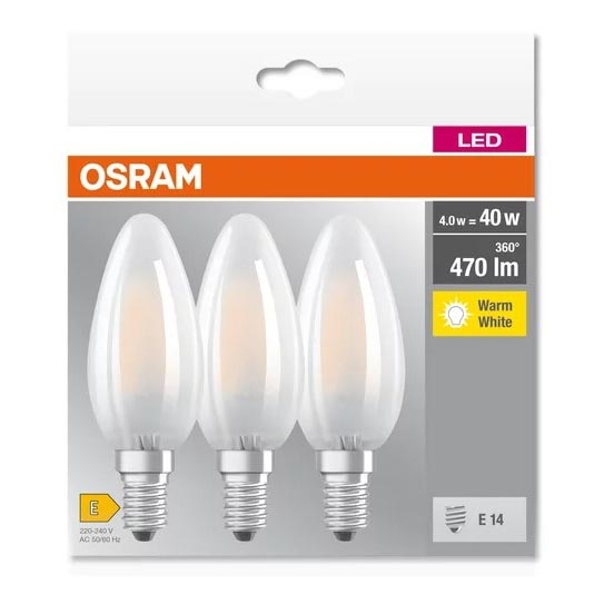 К-кт 3x LED Крушка B40 E14/4W/230V 2700K - Osram