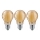 К-кт 3x LED Крушка CLASIC AMBER A60 E27/9W/230V 2200K - Brilagi