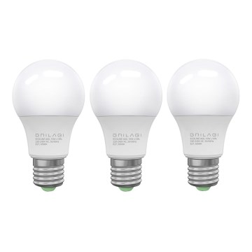 К-кт 3x LED Крушка ECOLINE A60 E27/10W/230V 6500K - Brilagi