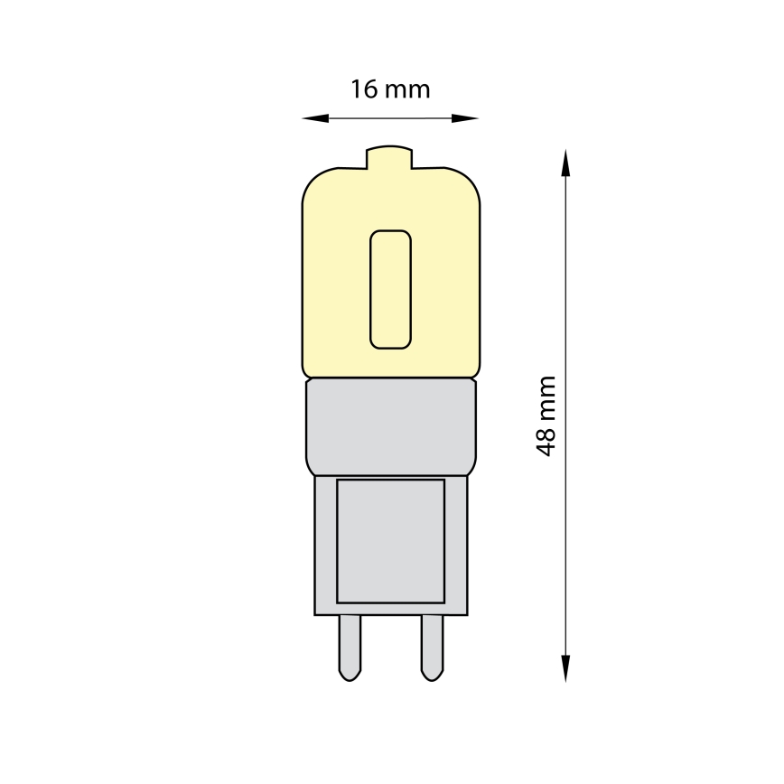 К-кт 3x LED Крушка ECOLINE G9/2,5W/230V 3000K - Brilagi