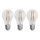 К-кт 3x LED Крушка FILAMENT A60 E27/3,8W/230V 2700K Енергиен клас A