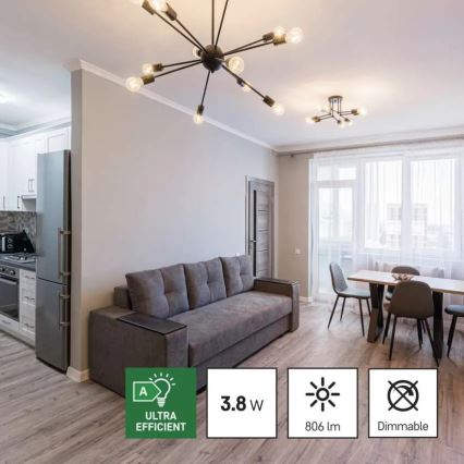 К-кт 3x LED Крушка FILAMENT A60 E27/3,8W/230V 2700K Енергиен клас A