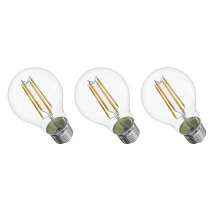 К-кт 3x LED Крушка FILAMENT A60 E27/3,8W/230V 4000K Енергиен клас A