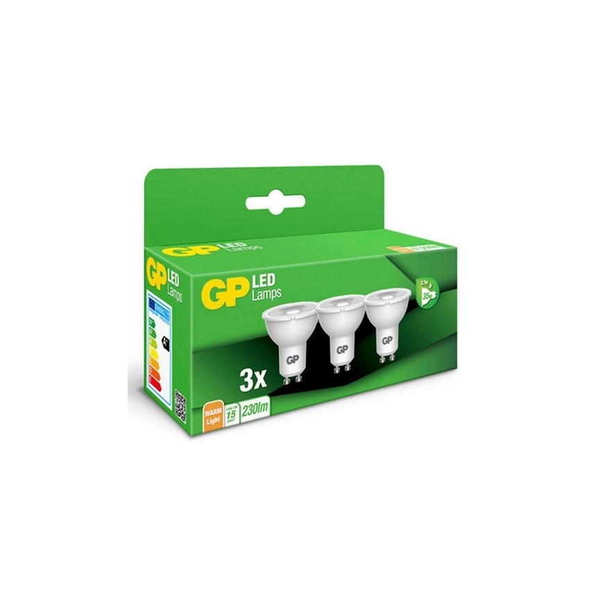 К-кт 3x LED Крушка GU10/3,1W/230V 2700K - GP