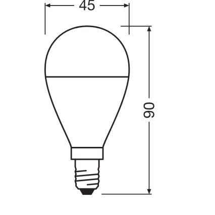 К-кт 3x LED Крушка P45 E14/7,5W/230V 3000K - Osram