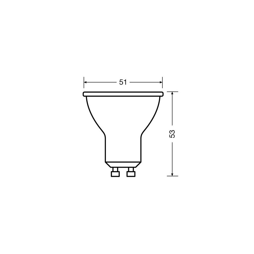 К-кт 3x LED Крушка PAR16 GU10/2,6W/230V 2700K - Osram