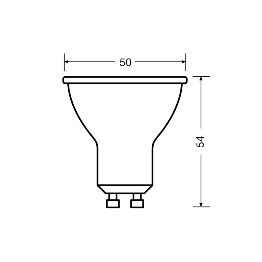 К-кт 3x LED Крушка PAR16 GU10/2,8W/230V 2700K 120° - Osram