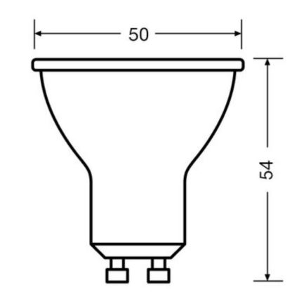 К-кт 3x LED Крушка PAR16 GU10/4,5W/230V 2700K - Osram
