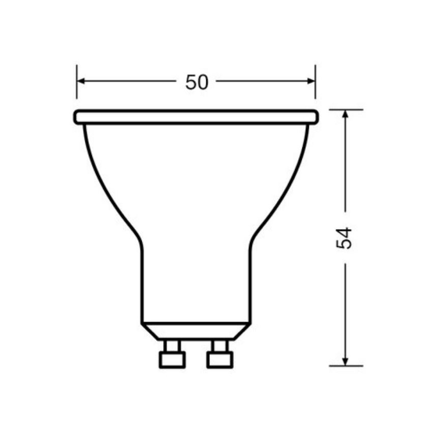 К-кт 3x LED Крушка PAR16 GU10/6,9W/230V 4000K - Osram