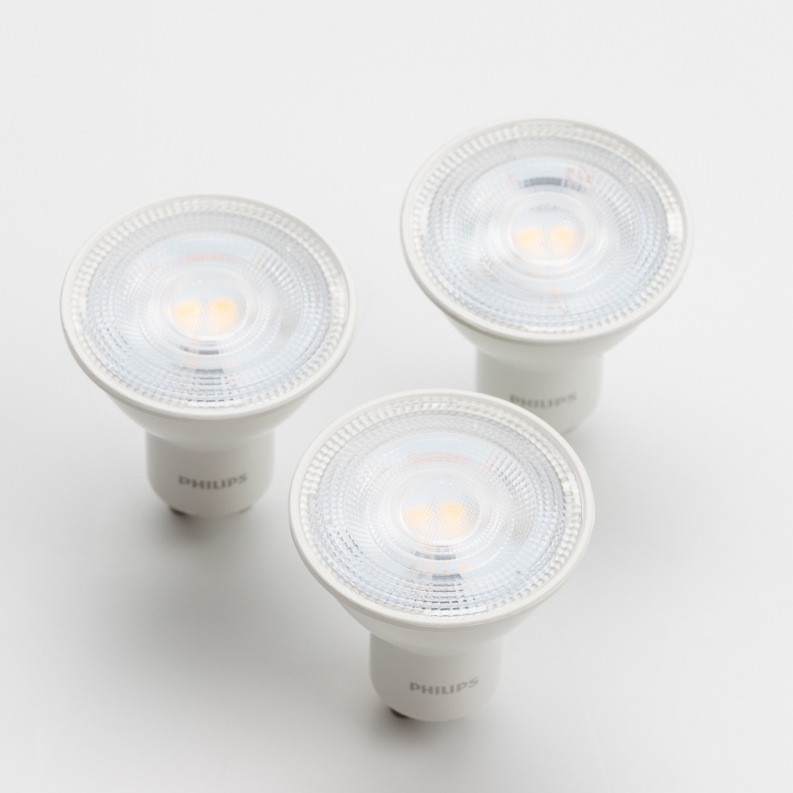К-кт 3x LED Крушка Philips GU10/4,7W/230V 2700K