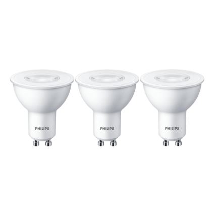 К-кт 3x LED Крушка Philips GU10/4,7W/230V 2700K
