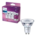 К-кт 3x LED Крушка Philips PAR16 GU10/3,5W/230V 4000K