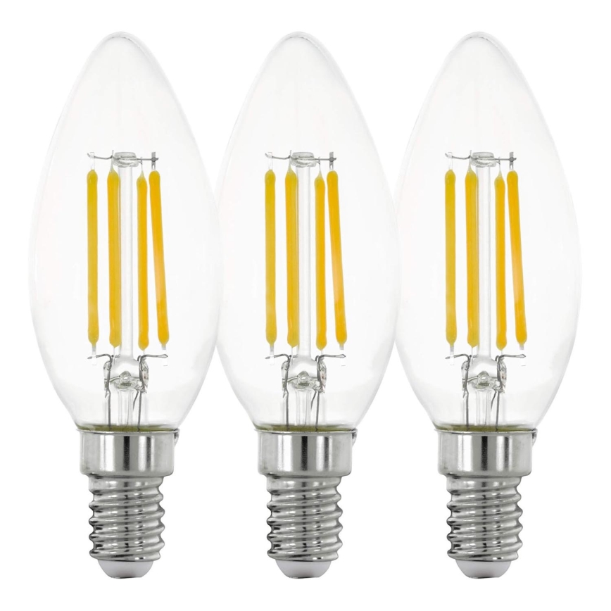 К-кт 3x LED Крушка VINTAGE C35 E14/4W/230V 2700K - Eglo 12811