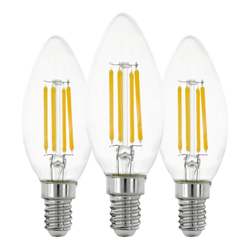 К-кт 3x LED Крушка VINTAGE C35 E14/7W/230V 2700K - Eglo 110304