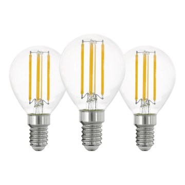 К-кт 3x LED Крушка VINTAGE P45 E14/7W/230V 2700K - Eglo 110303