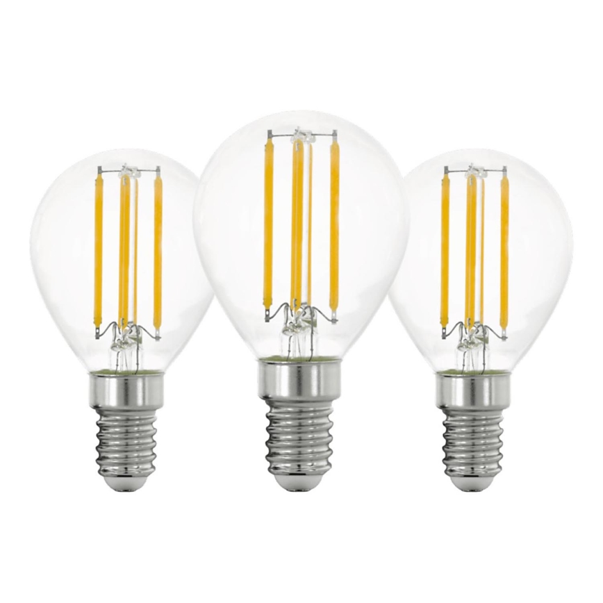 К-кт 3x LED Крушка VINTAGE P45 E14/7W/230V 2700K - Eglo 110303