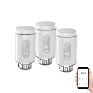 К-кт 3x Smart термостатична глава с LED дисплей 2xAA/3V Zigbee