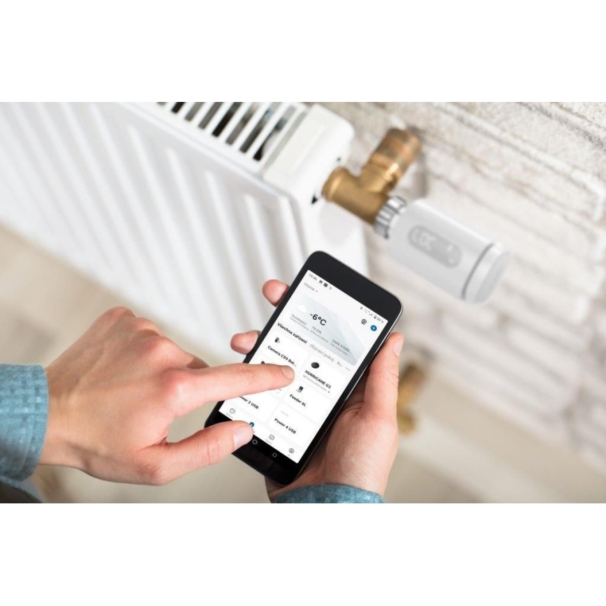 К-кт 3x Smart термостатична глава с LED дисплей 2xAA/3V Zigbee