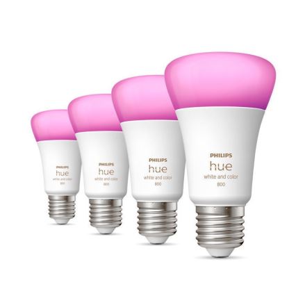 К-кт 4 бр. LED димируеми крушки Philips Hue White And Color Ambience E27/6,5W/230V 2000-6500K