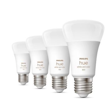 К-кт 4 бр. LED димируеми крушки Philips Hue White And Color Ambience E27/6,5W/230V 2000-6500K