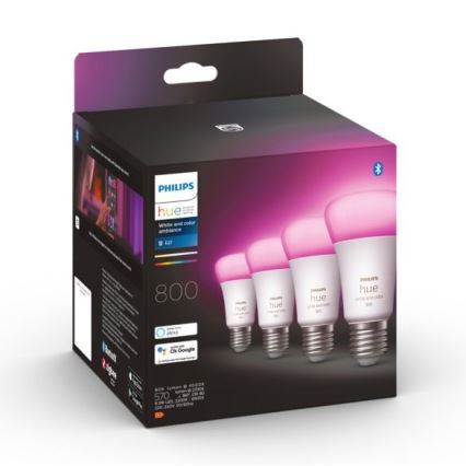 К-кт 4 бр. LED димируеми крушки Philips Hue White And Color Ambience E27/6,5W/230V 2000-6500K