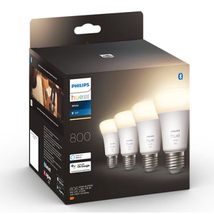 К-кт 4 бр. LED димируеми крушки Philips Hue WHITE A60 E27/9W/230V 2700K