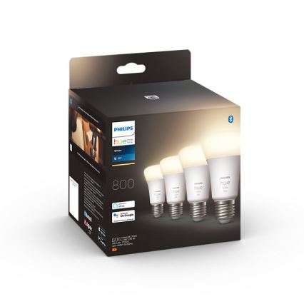 К-кт 4 бр. LED димируеми крушки Philips Hue WHITE A60 E27/9W/230V 2700K