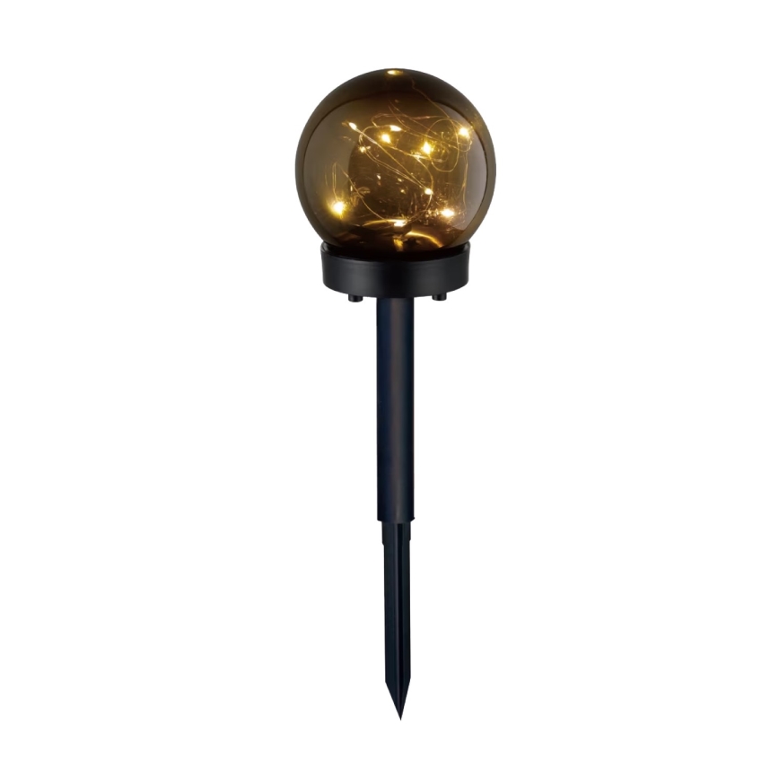 К-кт 5x LED Соларна лампа 5xLED/0,12W/1,2V 3000K IP44 черен