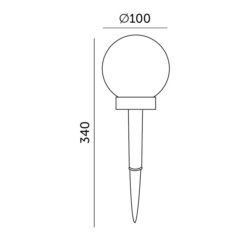 К-кт 5x LED Соларна лампа 5xLED/0,12W/1,2V 3000K IP44 черен
